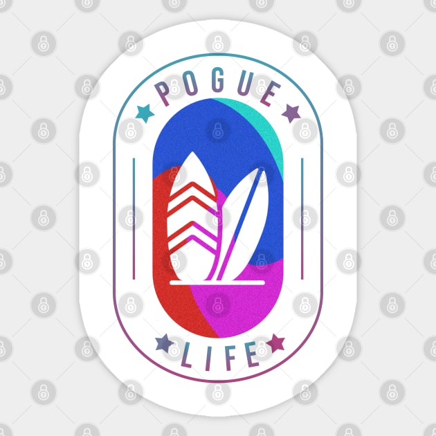 POGUE LIFE WITH SURFING Sticker by Trangle Imagi